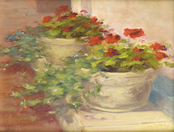 Geraniums on Washington